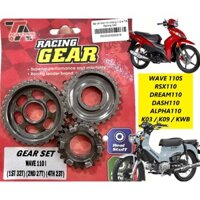 Bộ Bánh Răng Truyền Động plug & play WAVE110i DASH110 RSX110 ALPHA110 CX110 DREAM110 CC110 phù hợp [RACING & TOURING]