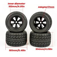 Bộ bánh xe điều khiển Monster truck & Truggy 1/8