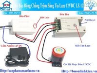 Bộ Báo Động Chống Trộm Bằng Tia Laze 12VDC LZ-12