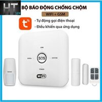 Bộ báo động chống trộm qua điện thoại Tuya Wifi + Sim GSM (Bản tiếng việt)