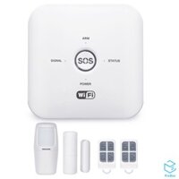 Bộ Báo Động Chống Trộm Qua WIFI + Sim GSM GW03