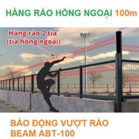 Bộ báo trộm chống leo hàng rào bằng tia laze ABT-100 báo còi, báo đèn đang khuyến mãi