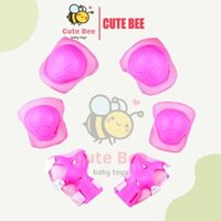 Bộ bảo vệ chân tay Ksport hồng cho bé