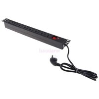 Bộ bảo vệ chống sét dải nguồn đa năng BDW 250V 10A 1U PDU 8 ổ cắm