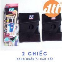 Bó bảo vệ đầu gối dạng quấn dính PJ PJ-758A cao cấp (Xanh đen) 2 chiếc