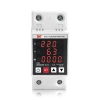 Bộ bảo vệ điện áp bảo vệ chống mất pha tự đóng lại LW-2P 63A LCD hiển thị bao ve dien ap