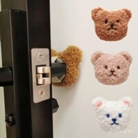 Bộ bảo vệ tay nắm cửa hình gấu INS, chống va chạm, bảo vệ tay nắm cửa phòng trẻ em, chống va đập, bảo vệ tường im lặng