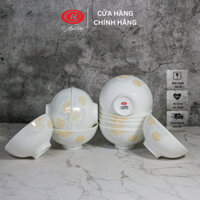Bộ bát cơm sứ xương hoa sứ Minh Châu - BoneC02HB