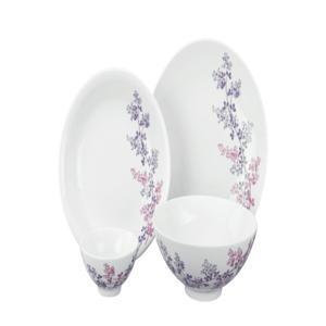 Bộ bát đĩa 09sp Daisy Cỏ Tím Minh Long