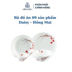Bộ bát đĩa 09sp Daisy Hồng Mai Minh Long