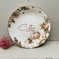 Bộ Bát Đĩa Bát Tràng 10 Món Tráng Men Cao Cấp Hộp Xốp