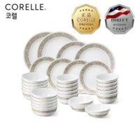 BỘ BÁT ĐĨA GỐM THỦY TINH CORELLE 34 MÓN CHO 10 NGƯỜI ĂN MADE IN USA