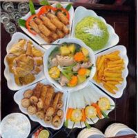 Bộ bát đĩa hoa mặt trời nhựa phíp VIỆT NHẬT, bộ bát đĩa đựng thức ăn cúng rằm, tết GD