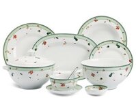 Bộ bát dĩa sứ Minh Long cao cấp Âu-Á 46 sản phẩm – Camellia – Quả Ngọt
