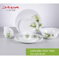 Bộ bát đĩa thủy tinh Opal  Diva La Opala 12 món IB