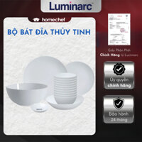 Bộ bát đĩa (tô, chén, dĩa) thủy tinh Luminarc Diwali 15 chi tiết, chịu sốc nhiệt tốt - DW15L