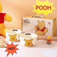Bộ Bát Gốm Ăn Cơm / Súp / Súp In Hình Gấu Pooh Disney Graby2023