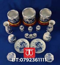 BỘ BÁT HƯƠNG VẼ SEN ĐẾ GỖ SƠN SON THẾP VÀNG ĐK BÁT 16,18,20CM - BỘ2 BÁT18 1 BÁT20 KÈM BỘ TƯƠNG XỨNG