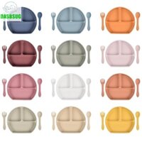 Bộ bát mút silicon cho bé DASSBSUG Đĩa ăn cho bé bằng silicon