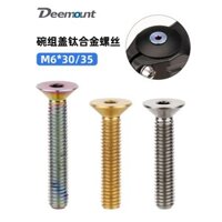 Bộ bát nắp vít hợp kim titan M6x30 đầu chìm ren đầy đủ vít titan gắn xe đạp