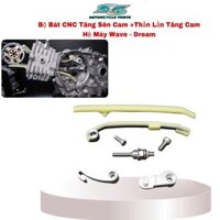 Bộ Bát Tăng Sên Cam Cnc Sử Dụng Thằn Lằn Tăng Cam Dành Cho Xe Wave -Dream-Cub-67- Cd-CL