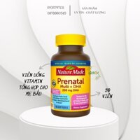 Bổ Bầu Mỹ Nature Made Prenatal 150 Viên