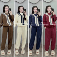 Bộ Bầu Nỉ 2 Da Khăn Mamamishop Chất Co Giãn Tốt Thấm Hút Mồ Hôi