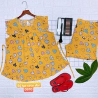 Bộ bầu quần đùi lụa