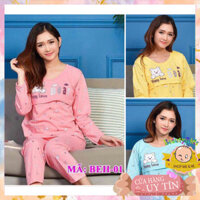 Bộ Bầu Sau Sinh Dài Tay Cotton Lật Ngực Cho Bé Bú Quần Có Chun Chỉnh Bụng Cho Mẹ Áo Lật Vạt Ti BeautyKids