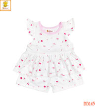 BỘ BÉ GÁI CÁNH TIÊN IN HÌNH ĐÁNG YÊU 100% COTTON BABIBOO – BB145