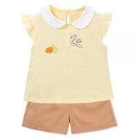 Bộ bé gái ngắn Animo TX1225043 (1-6Y, Vàng-nâu, TT01)