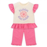 Bộ bé gái tay ngắn quần lửng Animo ST1225070 (1-6Y, Kem-hồng, TT02)