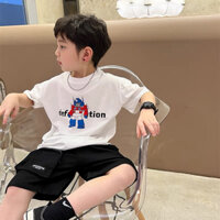 Bộ bé trai áo siêu nhân mix quần túi hộp siêu NGẦU - set đồ hè cho bé 10kg - 20kg