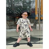 bộ bé trai cá tính, chất cotton cực đẹp , đường chỉ may kĩ, dễ phối đồ, mặc lên người đúng chất công tử
