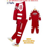 Bộ bé trai, dài tay, da cá, phối tay, in chữ, hiệu Ilovekids, size bé 3t-10t, ri8 - no1trend_00099_R240340M1_sg1 💖CK1💖