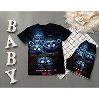 bộ bé trai five nights at freddy thun lạnh thái in 3D 10-60kg