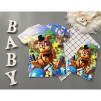 bộ bé trai thun lạnh thái five nights at freddy in 3D 10-60kg