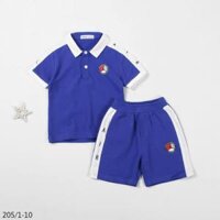 BỘ BÉ TRAI XANH JORDAN CỰC NGẦU CHẤT VẢI DA CÁ SẤU CỰC NGẦU COLORKIDS