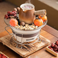 Bộ bếp đất sét pha trà tại nhà, bếp than củi, bếp nướng BBQ ngoài trời, bếp pha trà, nướng thịt