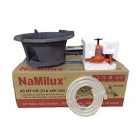 Bộ bếp gas công nghiệp NaMilux NA-196 - van cao áp NA-537SH dây gas công nghiệp