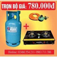 Bộ bếp gas đôi mặt kính