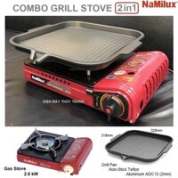 Bộ bếp gas nướng nấu 1911PF có vỉ 21F Namilux