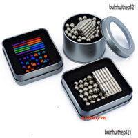 Bộ bi nam châm từ hút xếp hình uyên bác , Magnetic Sticks - Á Châu Books