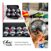 Bộ bi sắt (Petanque) 06 & 08 quả - luyện tập và thi đấu môn bi sắt