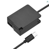 Bộ biến tần Andoer DMW-DCC8 Pin giả Bộ chuyển đổi khớp nối USB-C BLC12 Bộ nối pin giả với cáp nguồn lò xo USB Type-C thay thế cho Panas MallcenTOP1