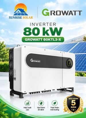 Bộ biến tần hòa lưới Inverter Growatt MAX 80KTL3 LV