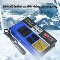 Bộ biến tần nguồn điện 12V sang 220V cho xe hơi,Có đèn Led hiển thị (CHỈ DÀNH CHO Ô TÔ NHỎ VÀ XE TẢI LỚN)