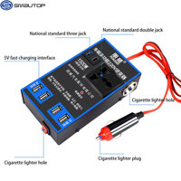 Bộ Biến Tần Nguồn Xe Hơi 1500W Sạc USB Điện Thoại Di Động Xe Hơi 12V 24V Sang 220V Cho Xe Tải Nhà Cửa Bộ Sạc Tự Động