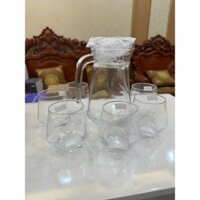 bộ bình + 6 ly thủy tinh lục giác EH 1028/L7