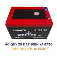 Bộ bình acquy xe điện Yamato Empire Plus 12V-14AH Chính Hãng Loại Nặng, bảo hành 12 tháng.